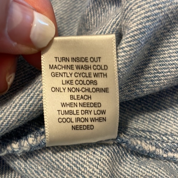 Love Fire DISTRESSED JEAN DRESS SIZE S Western Boho Beachy Festival - Picture 5 of 15